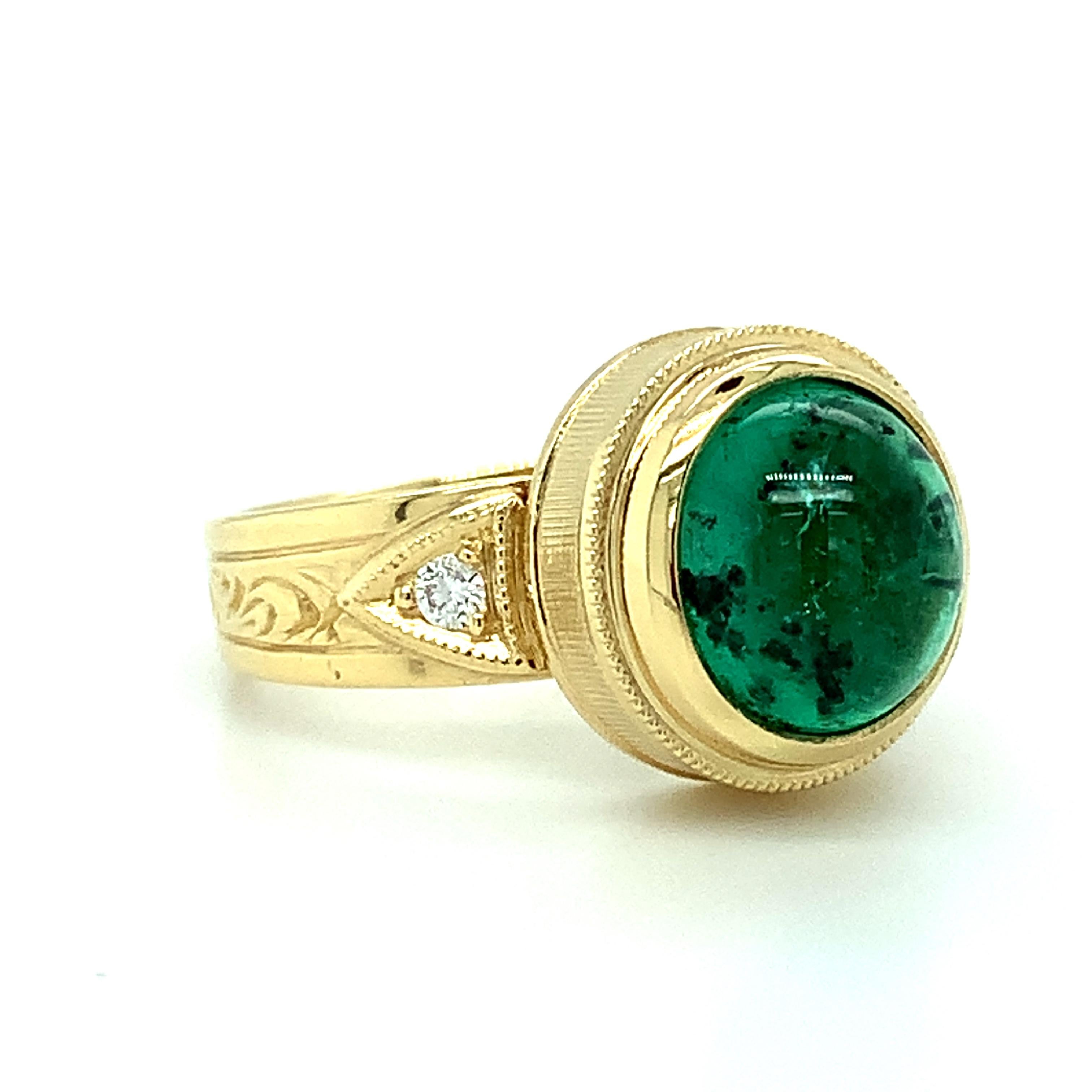 bezel emerald band