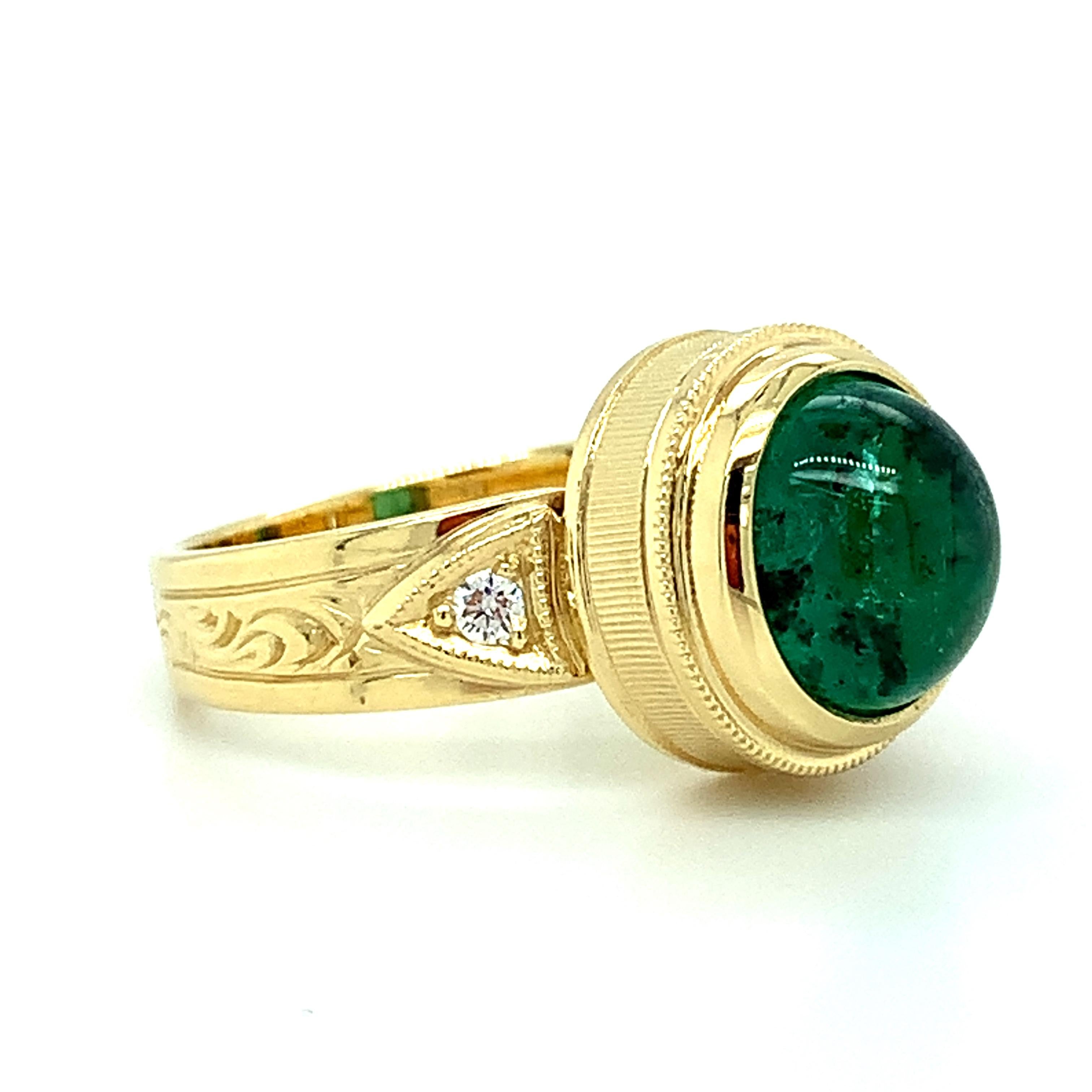 emerald cut diamond signet ring
