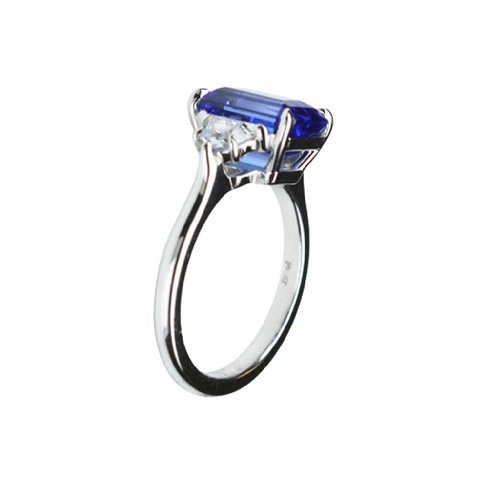 estate tanzanite engagement ring