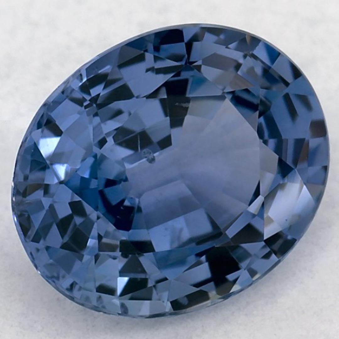 3.57 Karat Blauer Saphir Oval Loser Edelstein (Ovalschliff) im Angebot