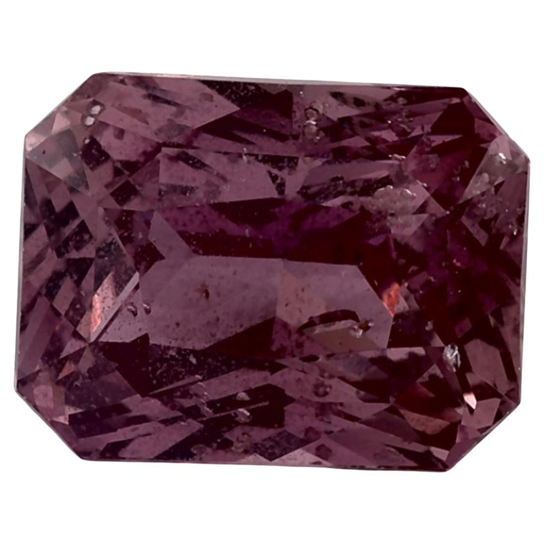 Gema suelta de zafiro rosa octogonal de 3.57 qt