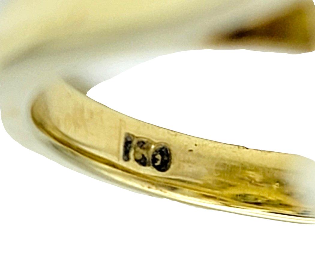 Bague cocktail en or jaune 18 carats à profil haut et héliodore taille ronde 35,70 carats Bon état - En vente à Scottsdale, AZ