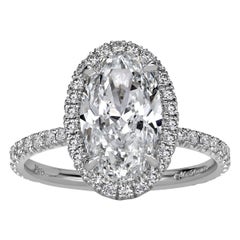 3.57ct Oval Cut Diamond engagement Ring