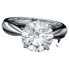 Anello di fidanzamento con diamante naturale da 3,58 carati