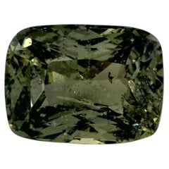 Zafiro verde de 3.58 qt Gema suelta en cojín