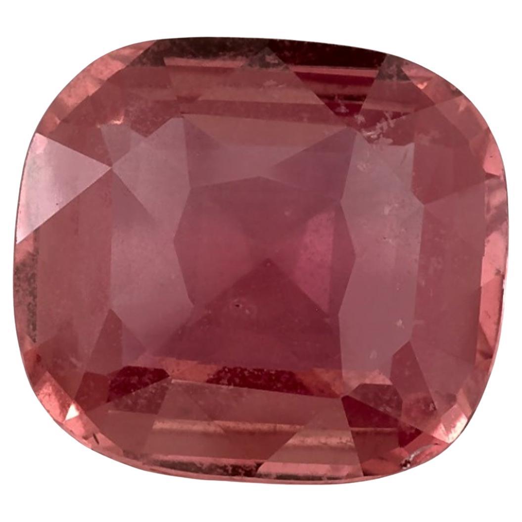 3.58 Ct Pink Sapphire Cushion Loose Gemstone