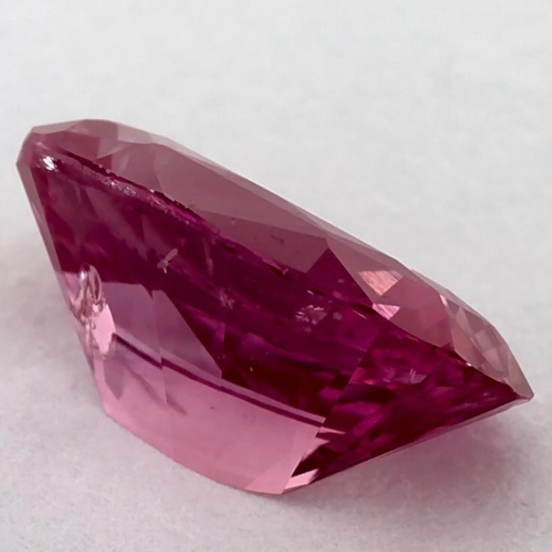 3.58 carati di zaffiro rosa ovale sfuso in vendita 1