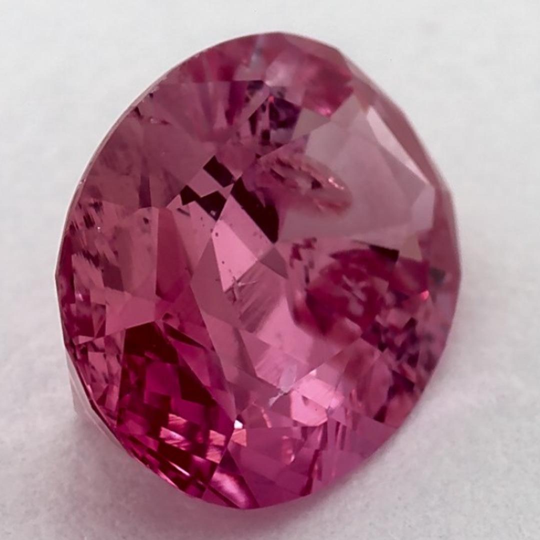 3.58 carati di zaffiro rosa ovale sfuso in vendita 2