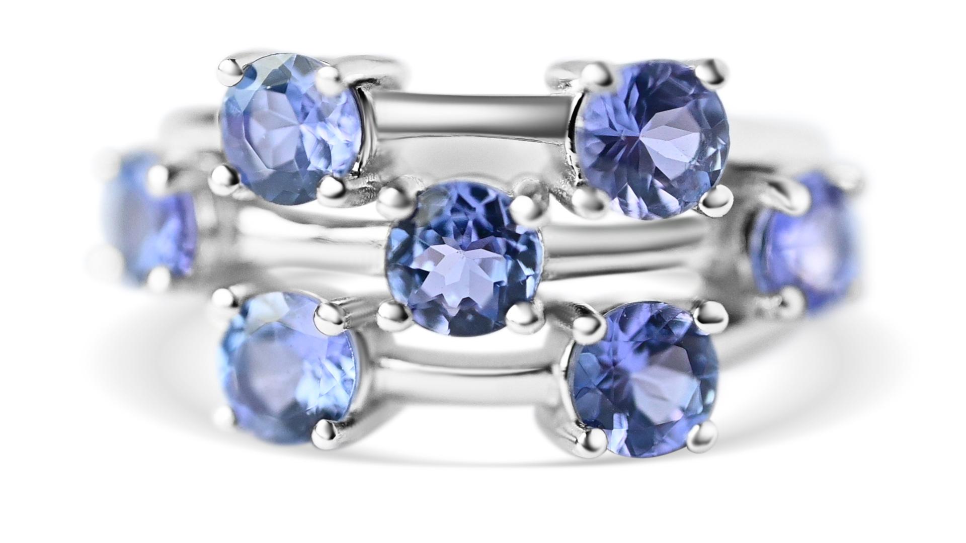 About the listing: Tanzanite Ring , Round cut Art deco Natural Tanzanite and White Zircon Sterling Silver Ring, Tanzanite Promise Ring, December Birthstone

♥ Welcome to Blue Star Gems Our Joyful and Meaningful Jewelry
At Blue Star Gems, we are