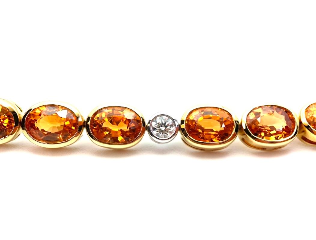 orange diamond bracelet