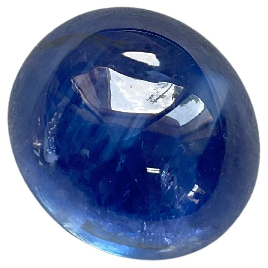 35.85 Carats Ceylon Blue Sapphire No Heat Cab for Fine Jewellery For Sale