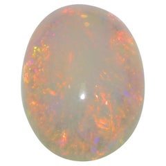 3.58ct Oval Cabochon White Welo Opal from Ethiopia