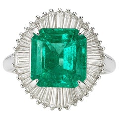 3.59 Carat Colombian Diamond Platinum Cocktail Ring