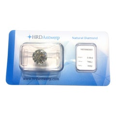3.59 Carat HRD Certificate White Diamond