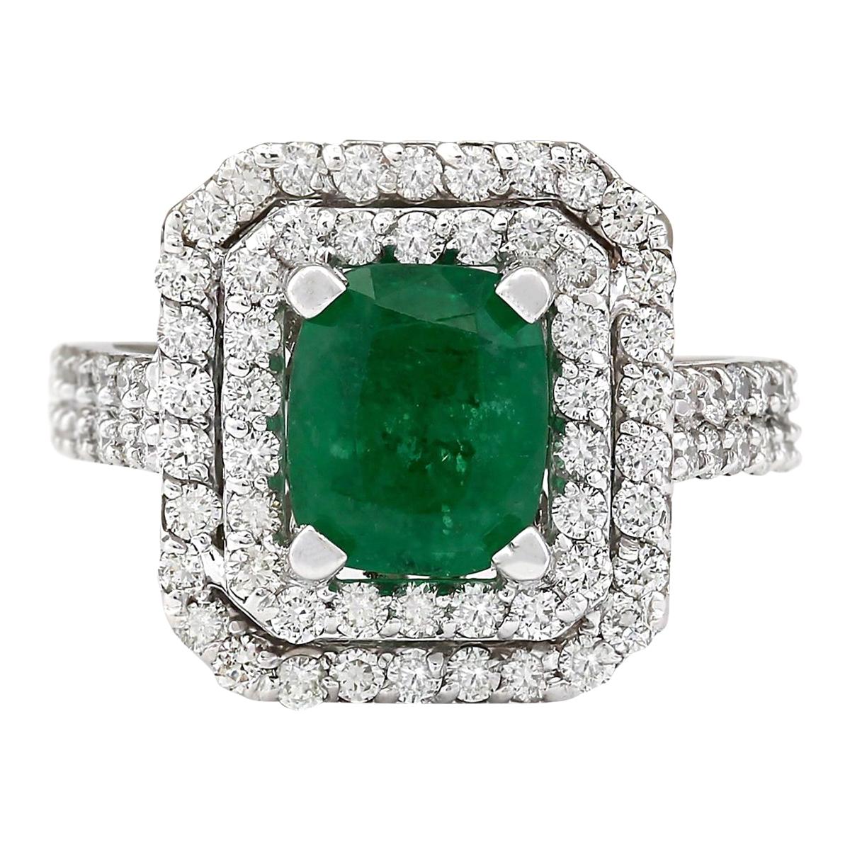 18.59 Carat Emerald 18 Karat Yellow Gold Diamond Ring For Sale at 1stDibs