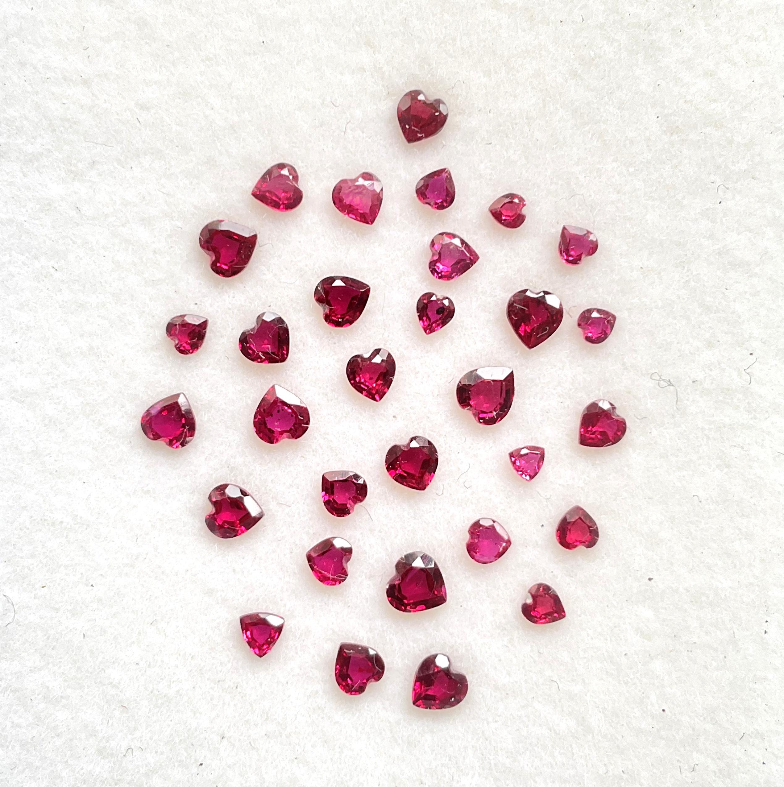 3.59 Carats Mozambique Ruby Top Quality Heart Cut stone No Heat Natural Gemstone For Sale 1