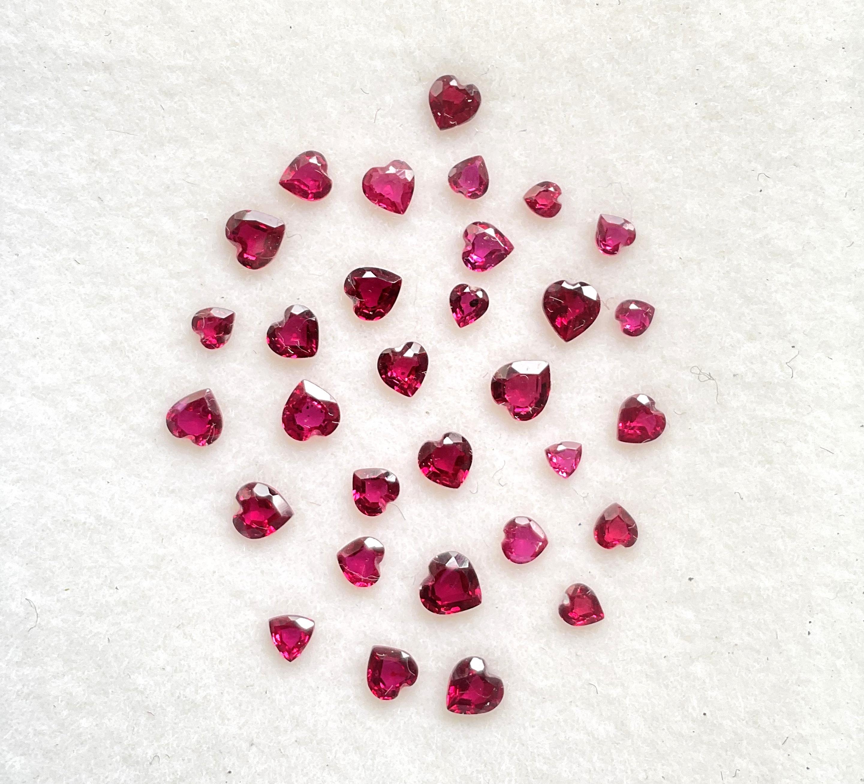 3.59 Carats Mozambique Ruby Top Quality Heart Cut stone No Heat Natural Gemstone For Sale 2