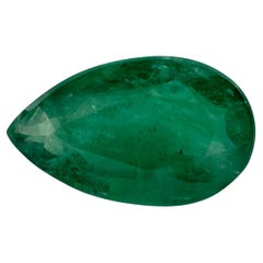 3.59 Ct Emerald Pear Loose Gemstone