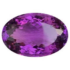35,90 quilates de amatista púrpura grande natural suelta talla oval gema brasileña