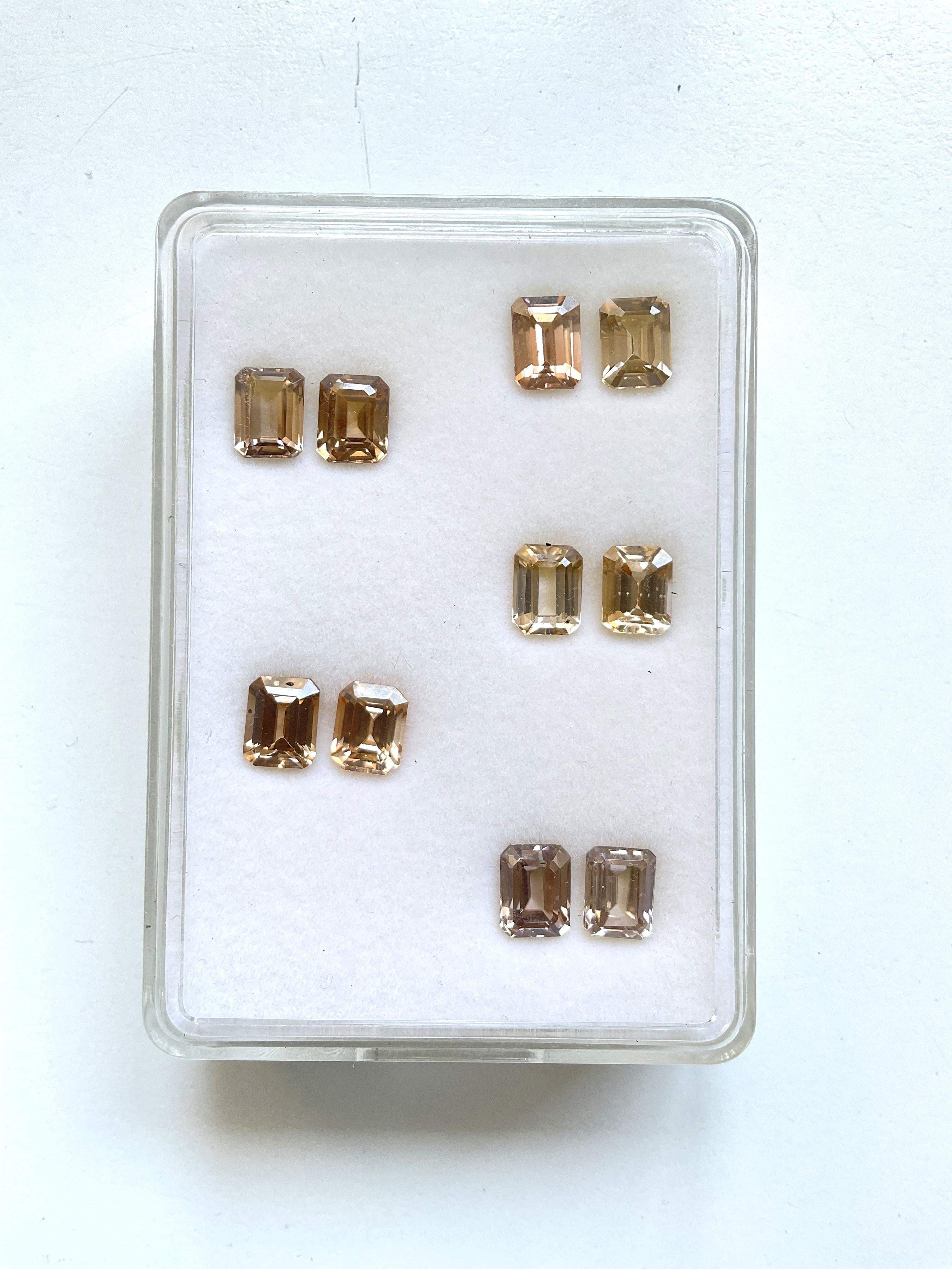Women's or Men's 35.90 Carats Tanzania Zircon Natural Octagon Cut stone Fine Jewelry Gemstone For Sale