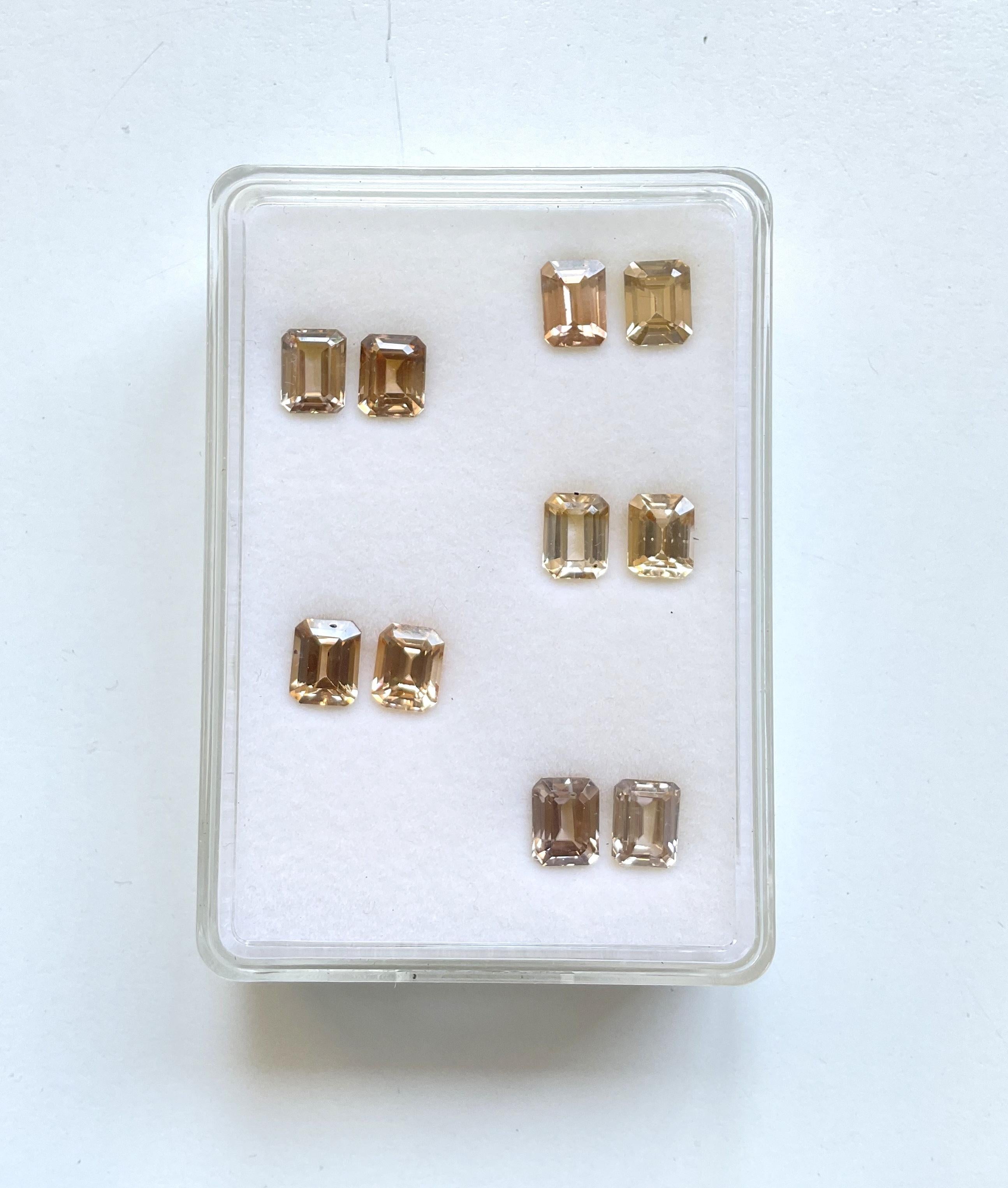 35.90 Carats Tanzania Zircon Natural Octagon Cut stone Fine Jewelry Gemstone For Sale 1