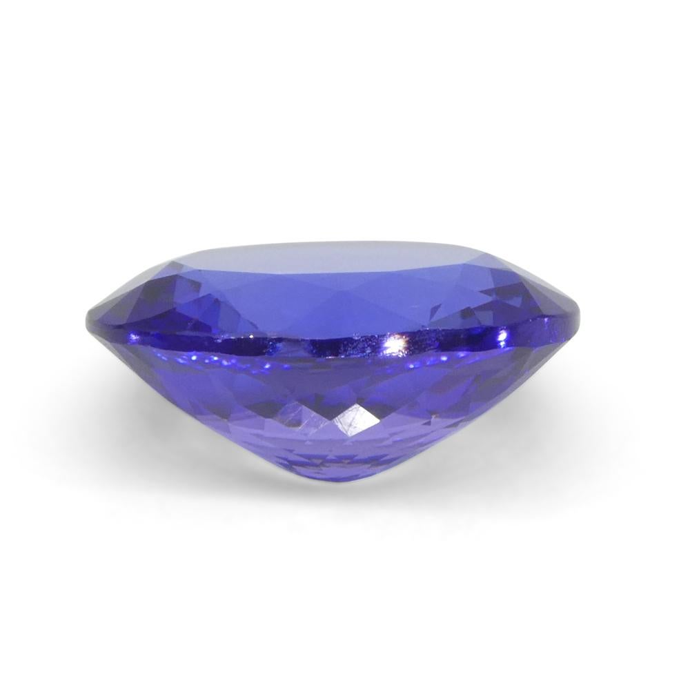 3.59ct Oval Violet Blue Tanzanite from Tanzania For Sale 5