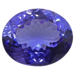Tanzanite ovale bleu violet de 3.59 carats provenant de Tanzanie