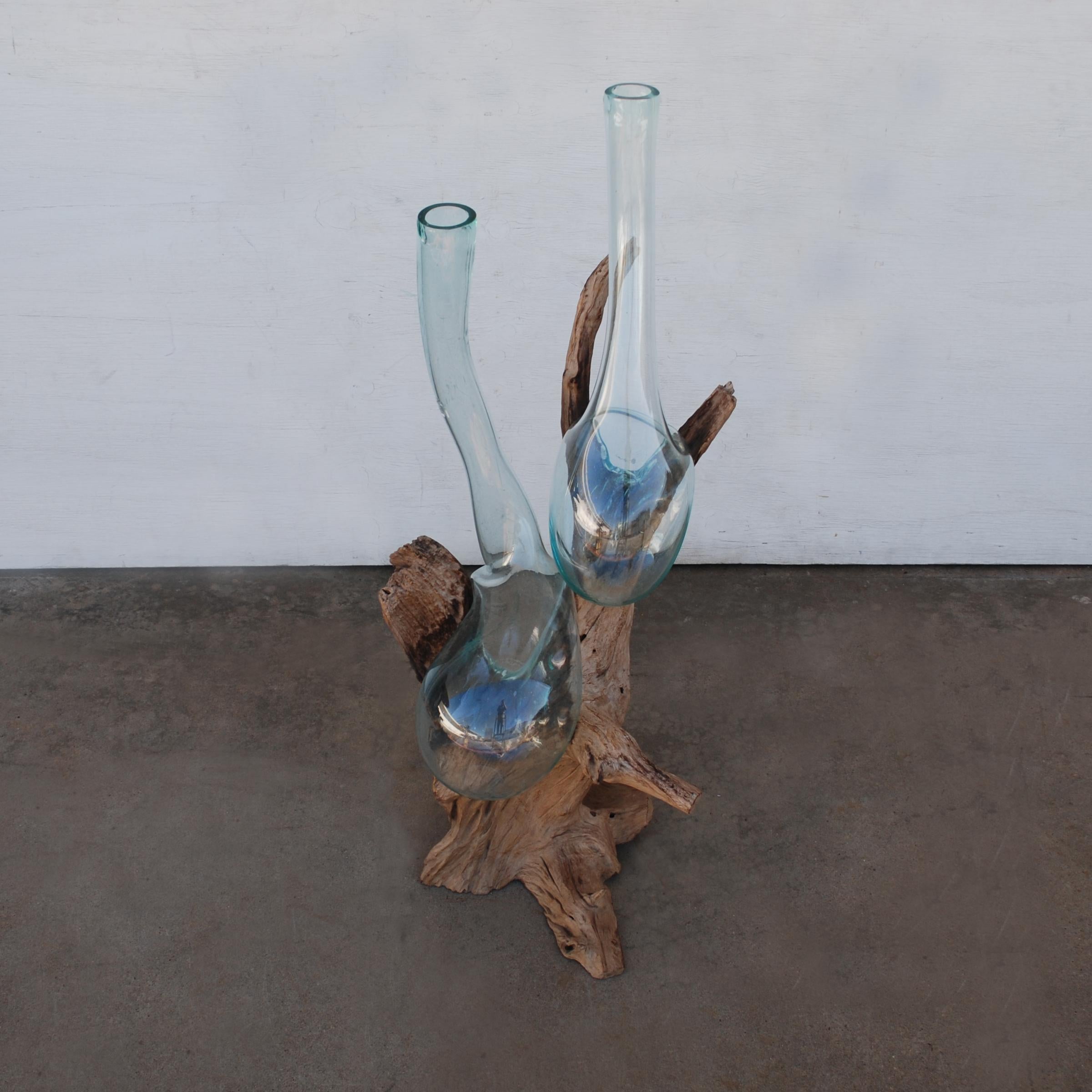 Organic Modern Live Edge Vase or Vessel For Sale