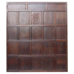 Antique Run of Reclaimed Full Height Solid Oak Wall Paneling