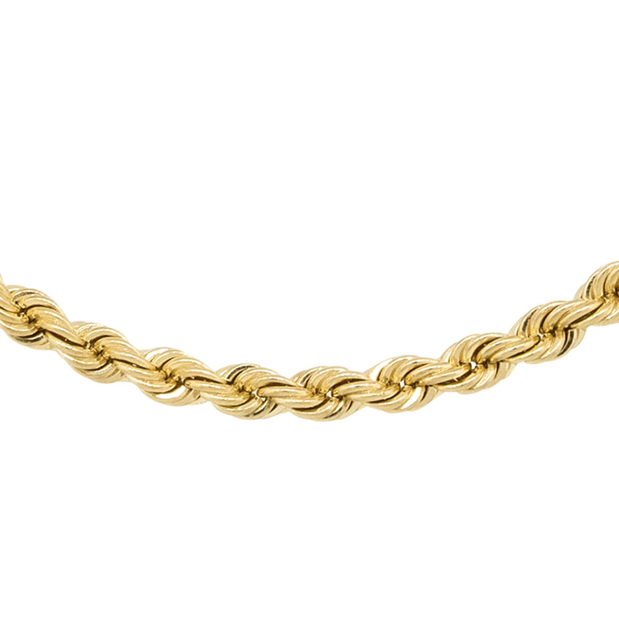 Material: 14k Yellow gold
Measurements: Necklace measures 20