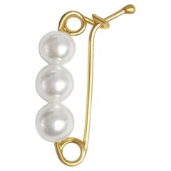 Fermoir court-circuit de perles de culture 3.5MM or jaune 14k
