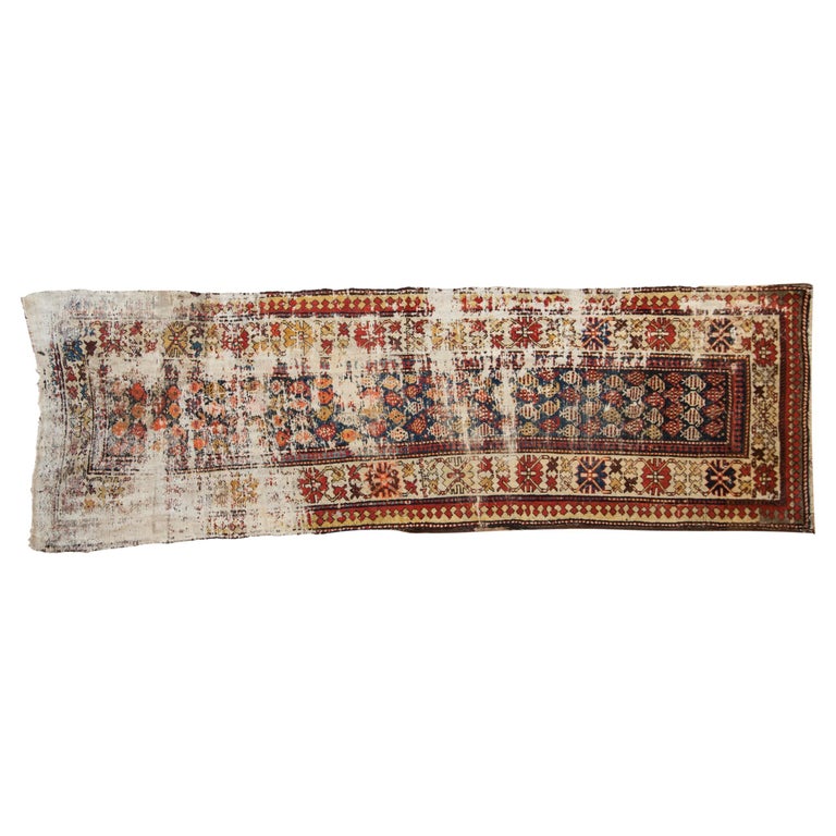 Vintage Caucasian Rug Runner For Sale at 1stDibs