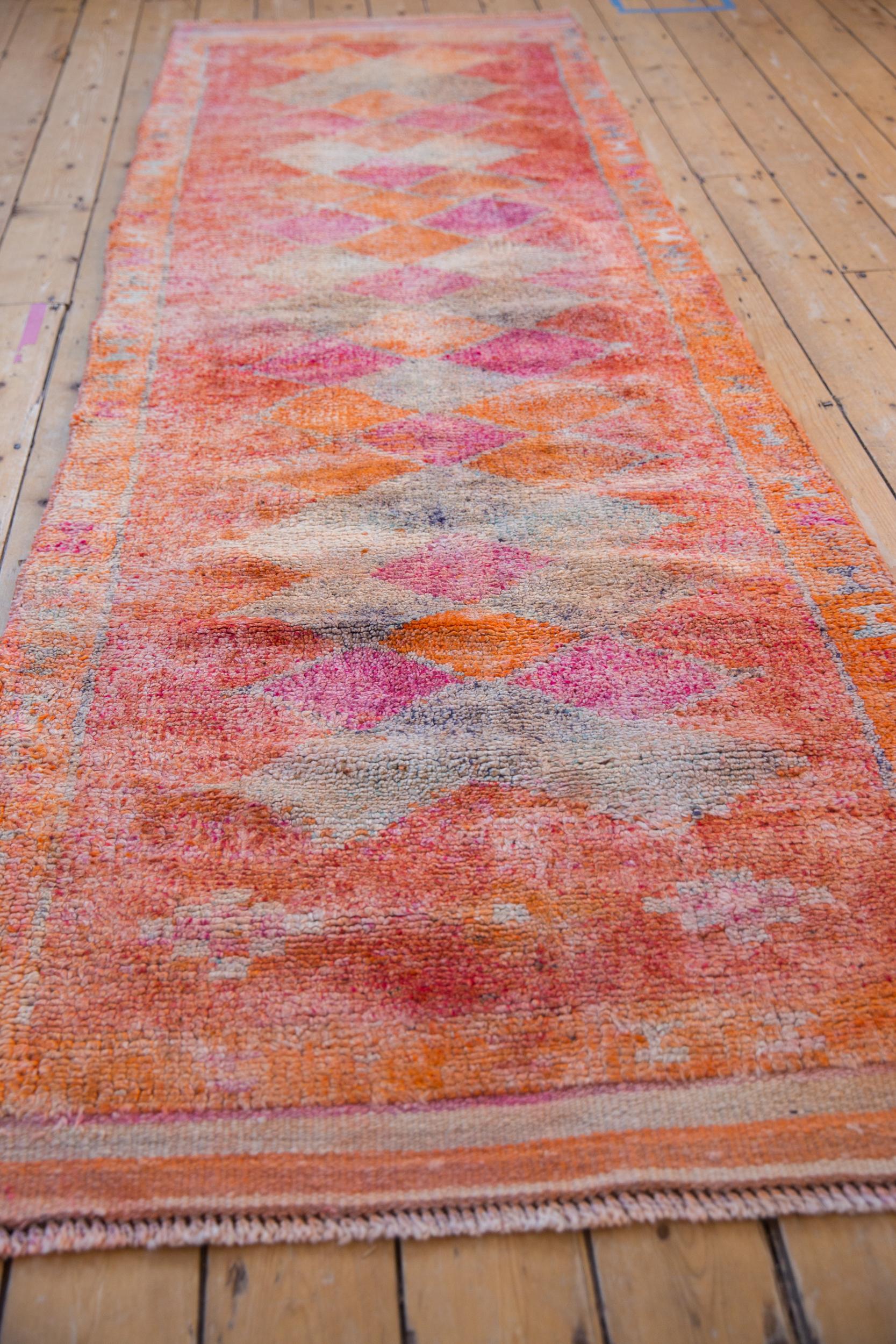 Asian Vintage Distressed Kurd Rug Runner For Sale