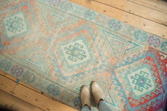 Vintage Distressed Oushak Rug Runner