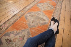 Vintage Distressed Oushak Rug Runner