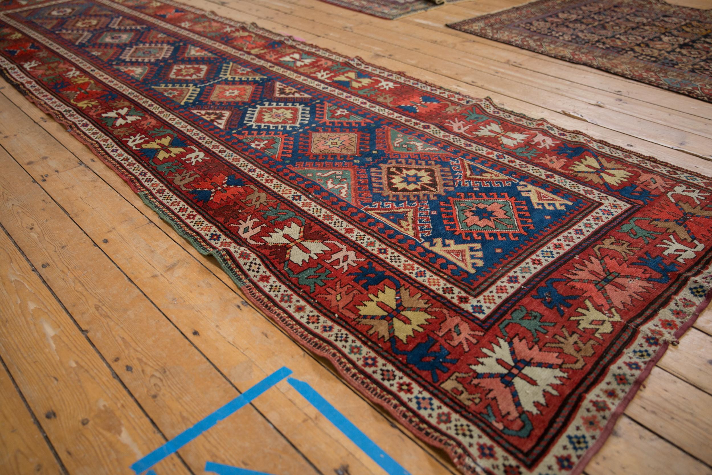 Other Antique Caucasian Rug Runner For Sale