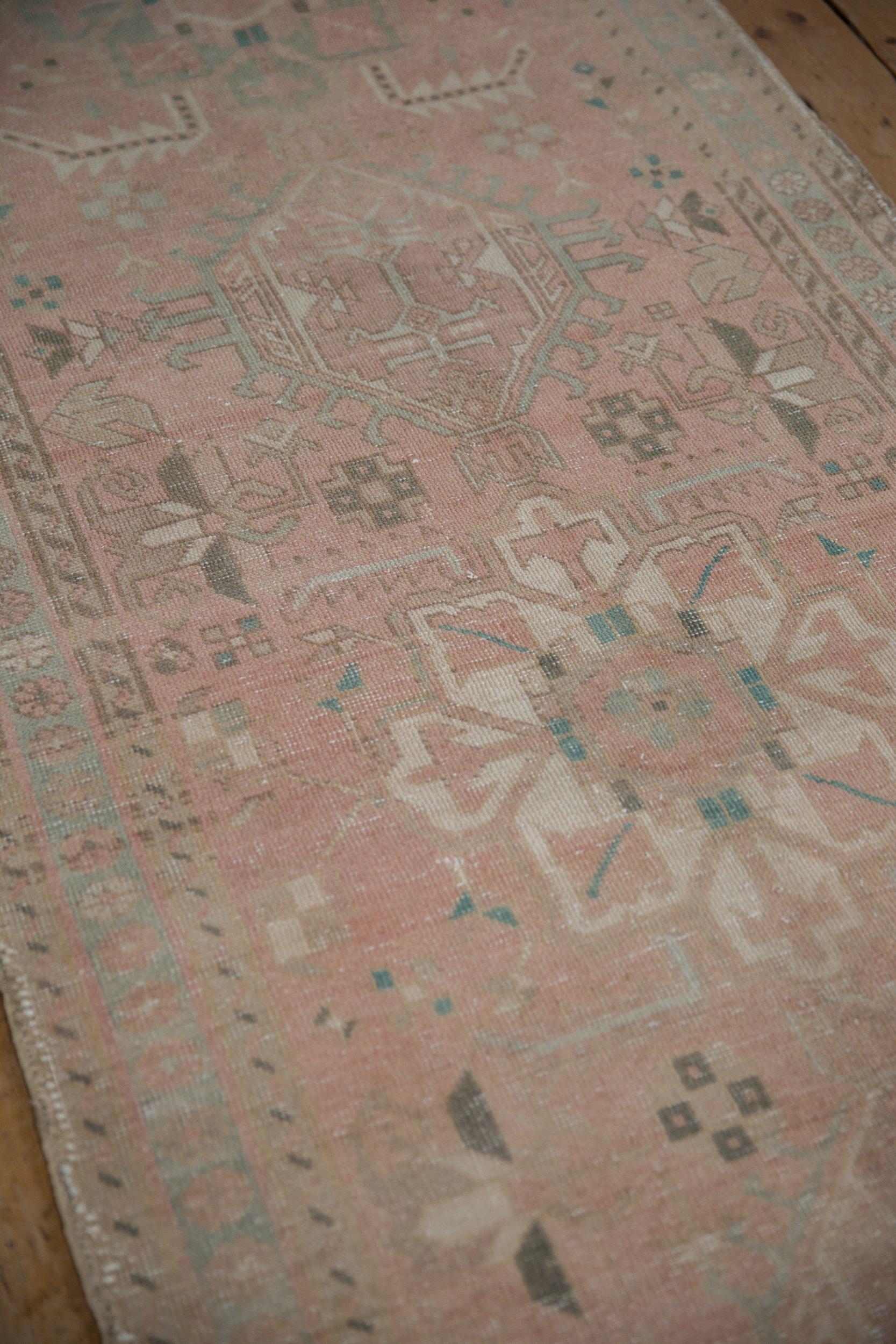 Mid-20th Century Vintage Distressed Karaja Rug Runner For Sale