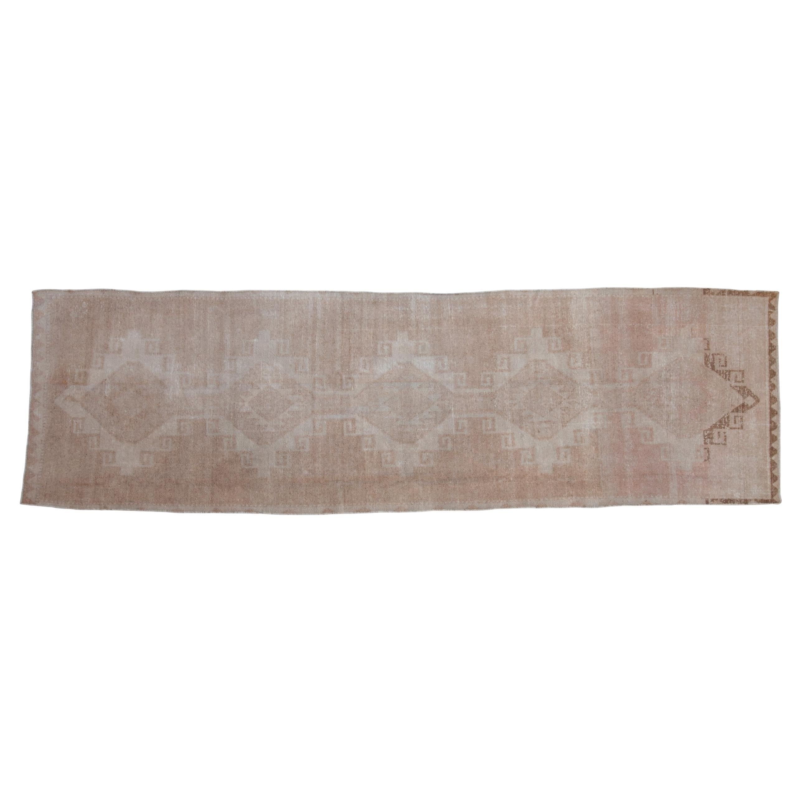 Tappeto Oushak Vintage Distressed Runner