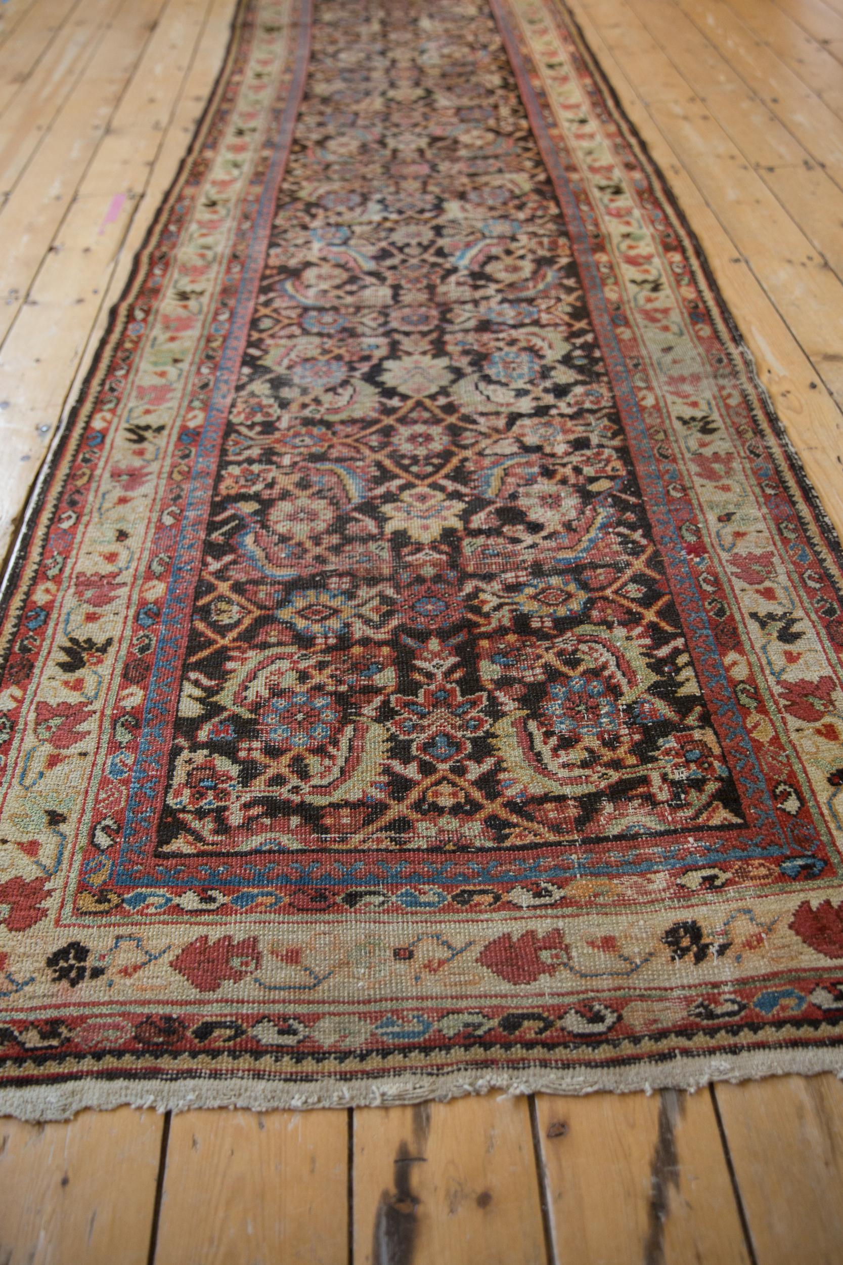 Mid-20th Century Vintage Mahal Rug Runner For Sale