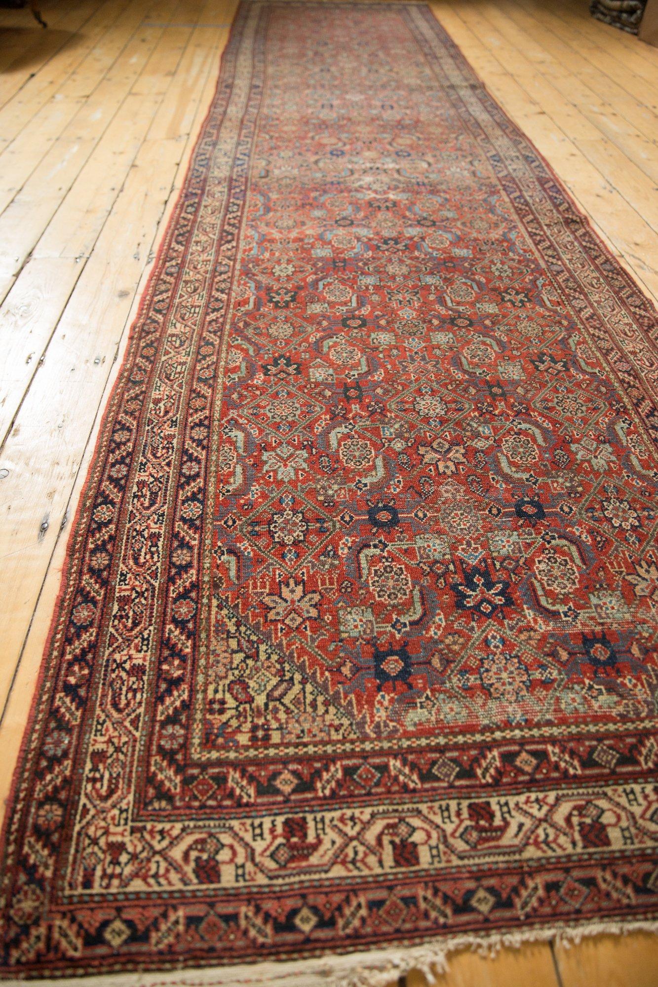 Persian Antique Malayer Rug Runner For Sale