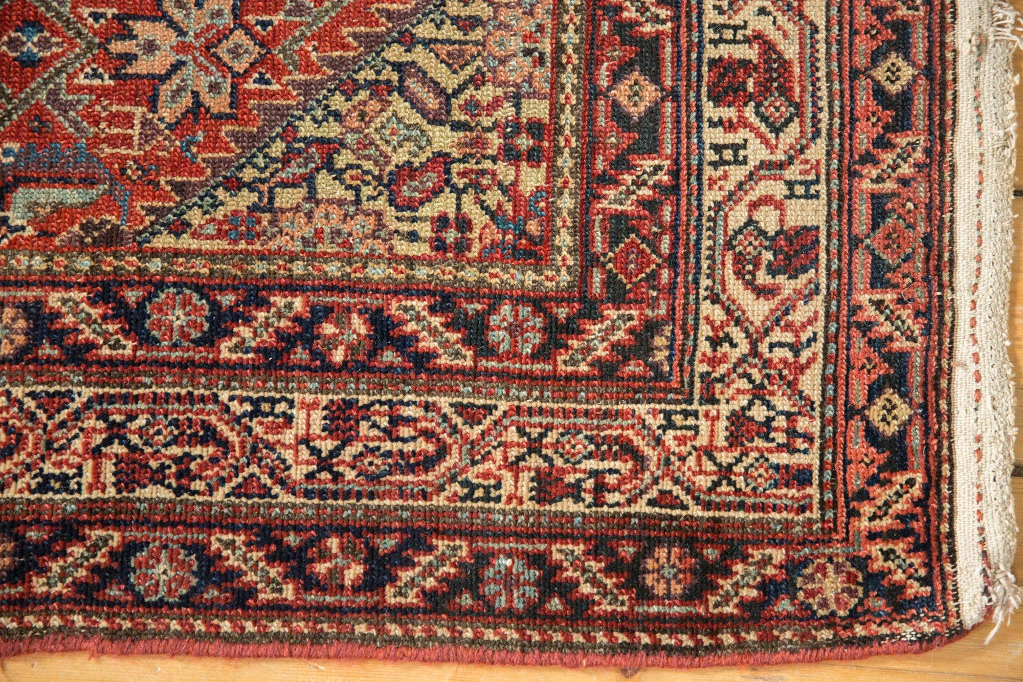 Hand-Knotted Antique Malayer Rug Runner For Sale