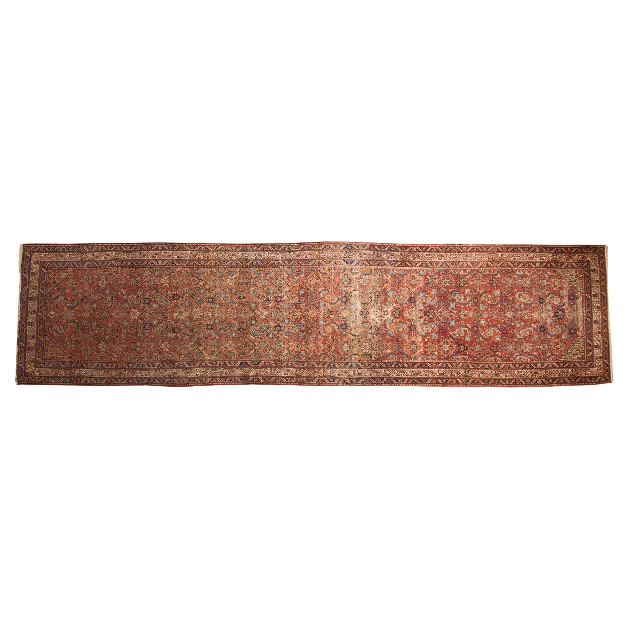 Antique Malayer Rug Runner For Sale