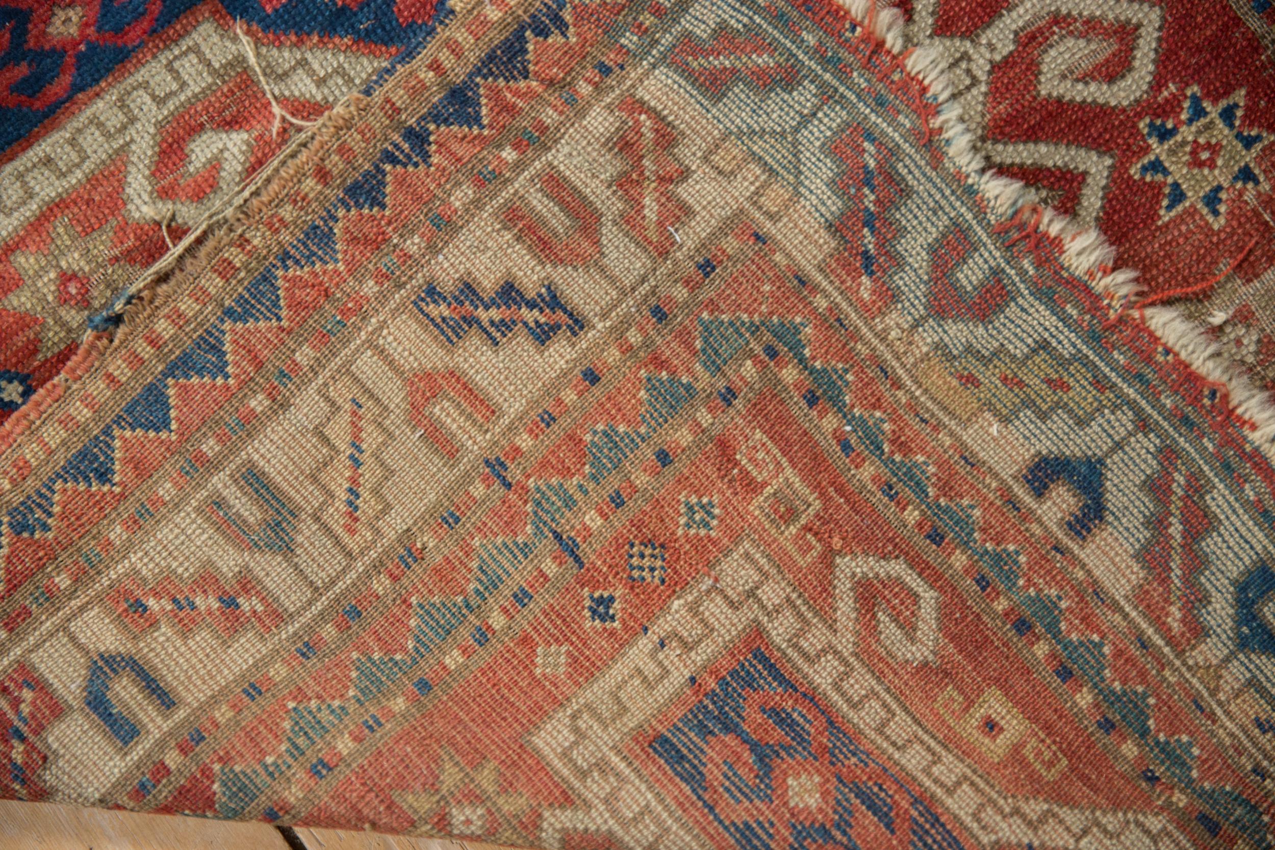 Antique Kazak Square Rug For Sale 2