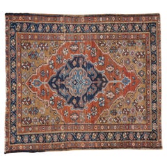 Vintage Heriz Square Rug