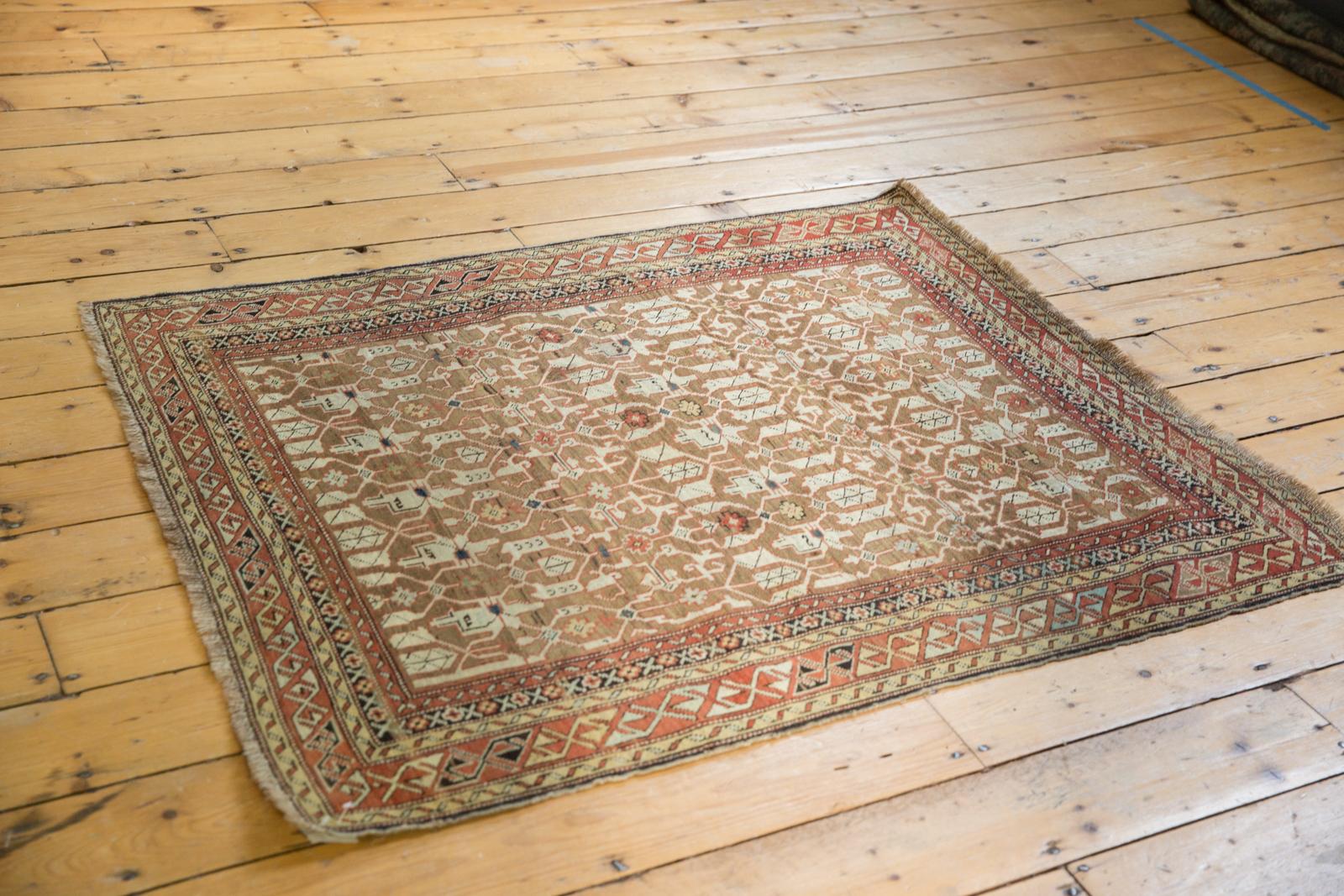 Early 20th Century Antique Caucasian Rug For Sale