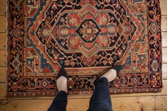 Vintage Heriz Square Rug
