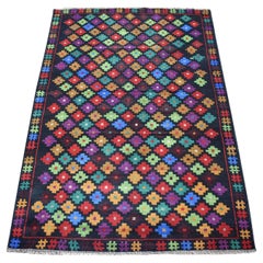 3
5 "x5
 Tapis d
Orient en laine colorée Afghan Baluch All Over Design, noué à la main