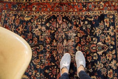 Vintage Distressed Fine Bibikabad Rug