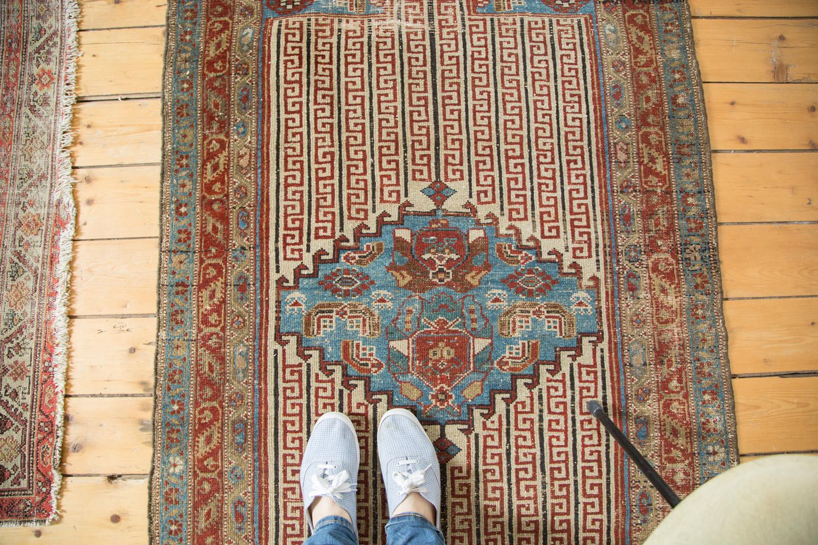 Wool Rare Antique Colorful Malayer Rug For Sale