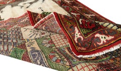3,5 x 5,7 Fuß – Einzigartiger, handgefertigter Vintage-Gebetsteppich im Moschee-Muster, türkischer Teppich